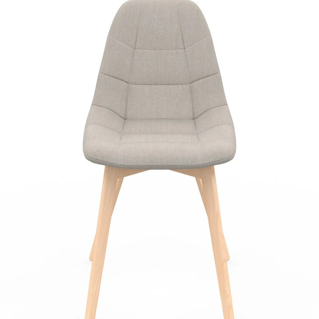 IDMarket Lot de 6 chaises scandinaves mix color gris foncé x2, terracotta x2, beige x2* Collection Scandinave|Chaises