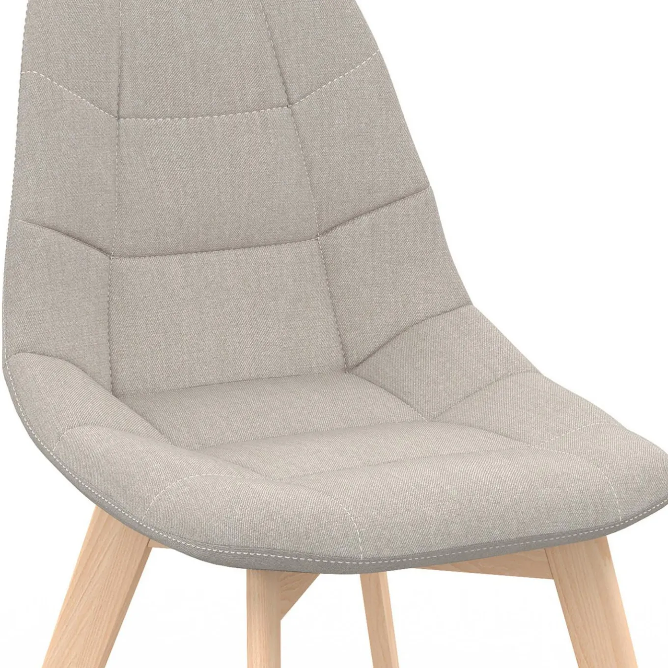 IDMarket Lot de 6 chaises scandinaves mix color gris foncé x2, terracotta x2, beige x2* Collection Scandinave|Chaises