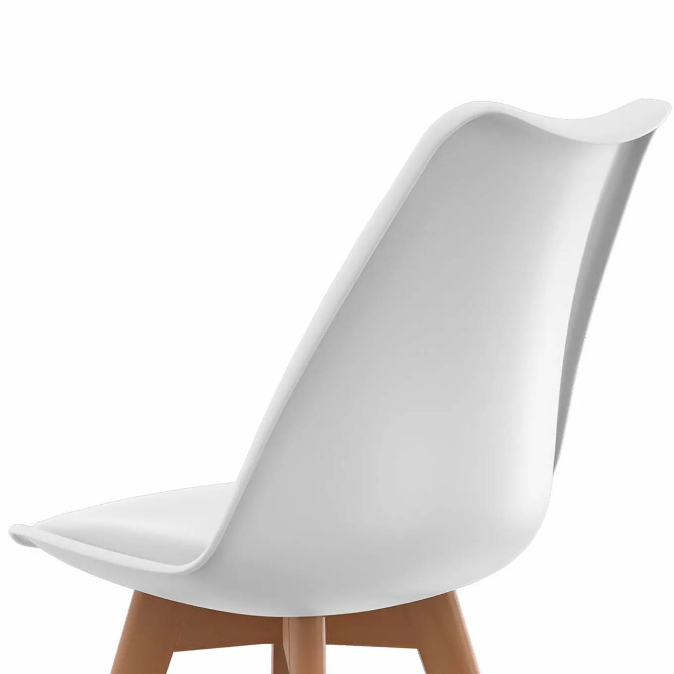 IDMarket Lot de 6 chaises scandinaves blanches* Collection Scandinave|Salle À Manger Complète