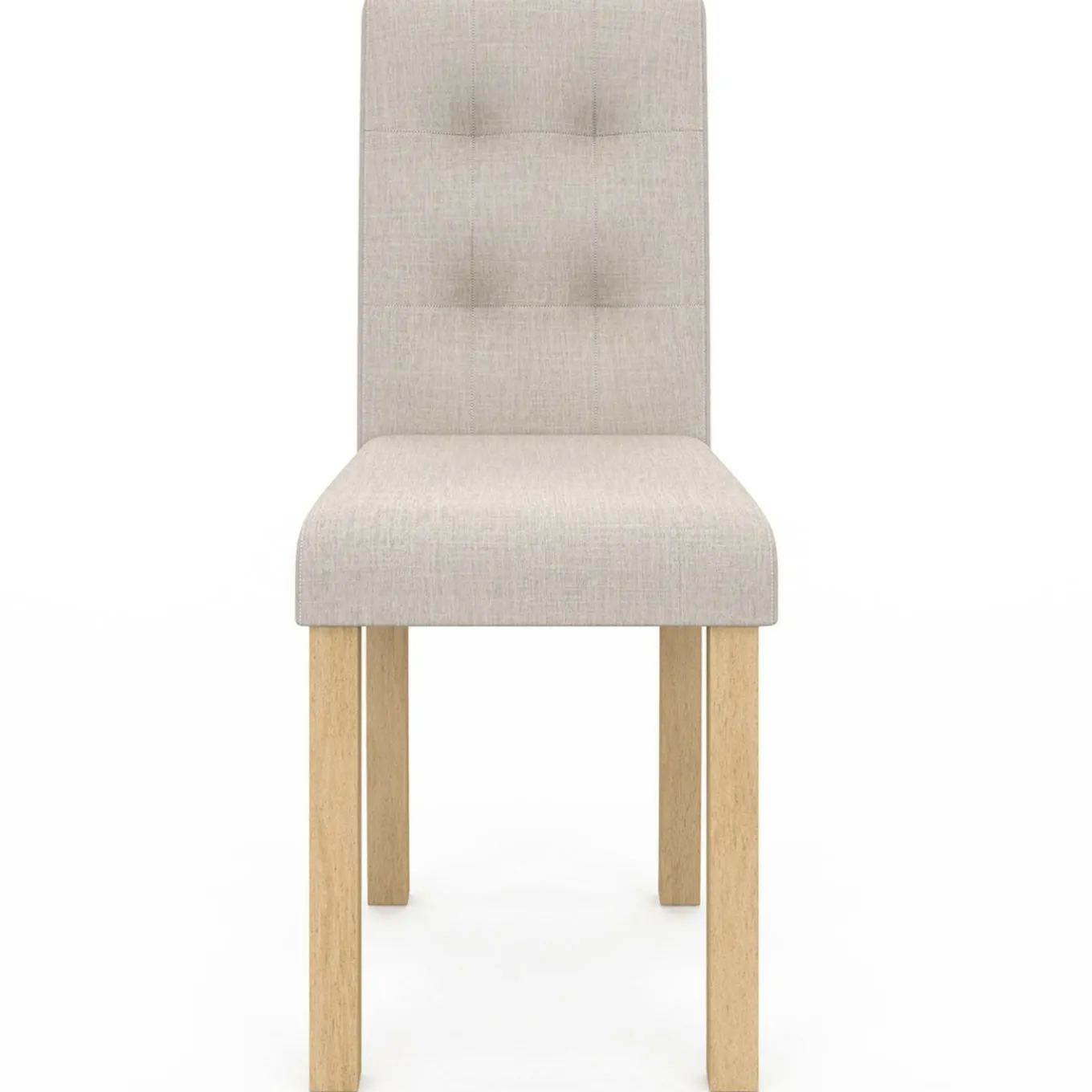 IDMarket Lot de 6 chaises scandinaves capitonnées beiges* Salle À Manger Complète|Tables Et Chaises