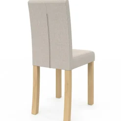 IDMarket Lot de 6 chaises scandinaves capitonnées beiges* Salle À Manger Complète|Tables Et Chaises
