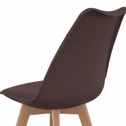 IDMarket Lot de 6 chaises scandinaves mix color taupe, beige et blanc* Collection Scandinave|Chaises