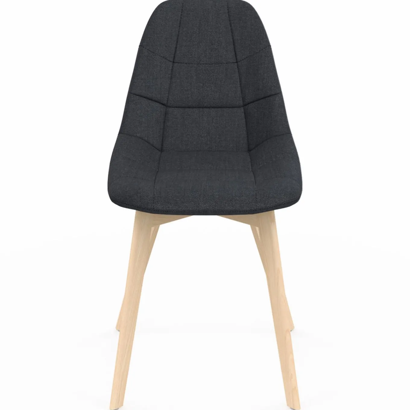 IDMarket Lot de 6 chaises scandinaves en tissu mix color beige, gris clair, bleu canard et gris foncé* Collection Scandinave|Salle À Manger Complète