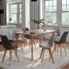 IDMarket lot de 6 chaises scandinaves gris foncé et gris clair mix color* Collection Scandinave|Chaises