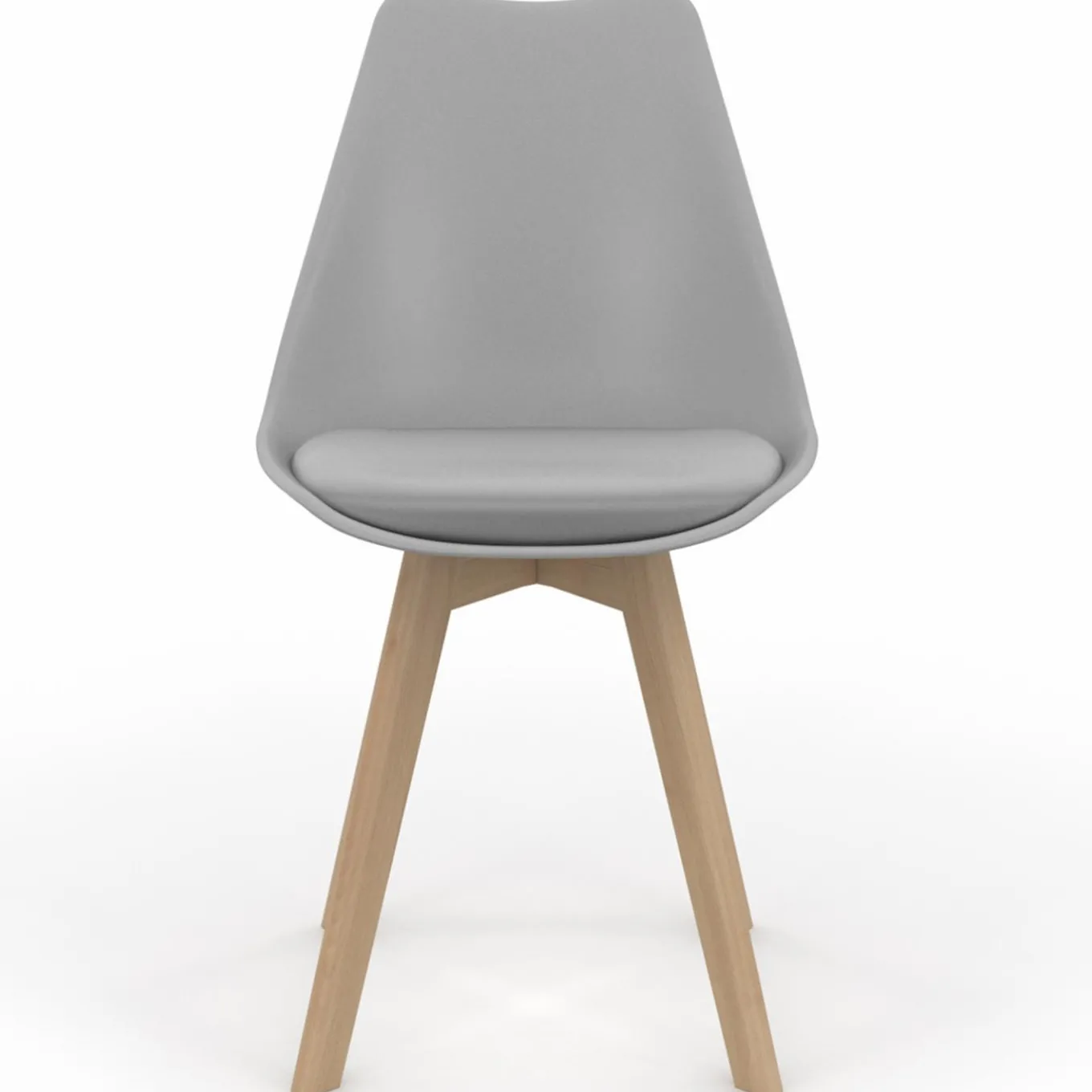 IDMarket lot de 6 chaises scandinaves gris foncé et gris clair mix color* Collection Scandinave|Chaises