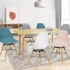 IDMarket Lot de 6 chaises scandinaves couleur pastel* Collection Scandinave|Salle À Manger Complète