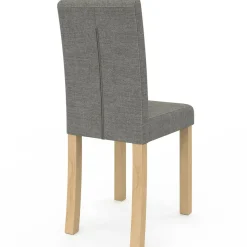IDMarket Lot de 6 chaises scandinaves capitonnées grises* Salle À Manger Complète|Tables Et Chaises