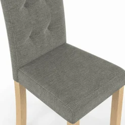 IDMarket Lot de 6 chaises scandinaves capitonnées grises* Salle À Manger Complète|Tables Et Chaises