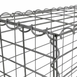 IDMarket Lot de 2 gabions pour pierre 100x30x80 cm en acier pour jardin* Bordures De Jardin