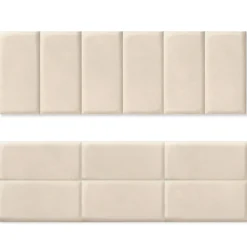 IDMarket Lot de 6 panneaux muraux pour tête de lit 180 cm en tissu effet suédé beige* Collection Moderne|Chambre Complète Adulte
