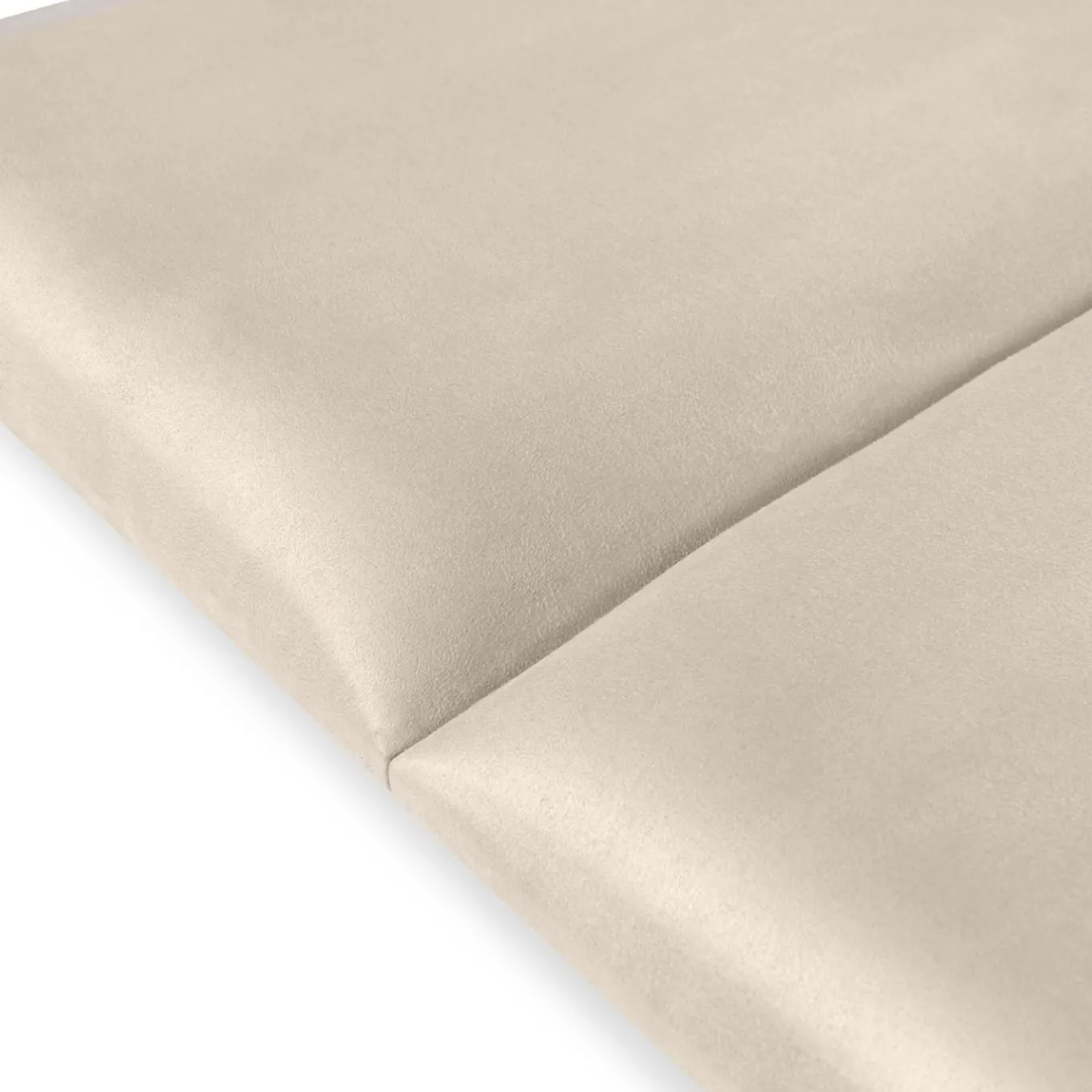 IDMarket Lot de 6 panneaux muraux pour tête de lit 180 cm en tissu effet suédé beige* Collection Moderne|Chambre Complète Adulte