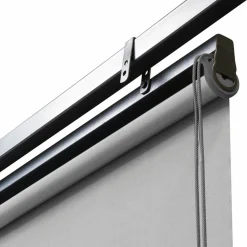 IDMarket Lot de 3 stores enrouleurs gris clair pour pergola* Accessoires Pergolas Et Tonnelles