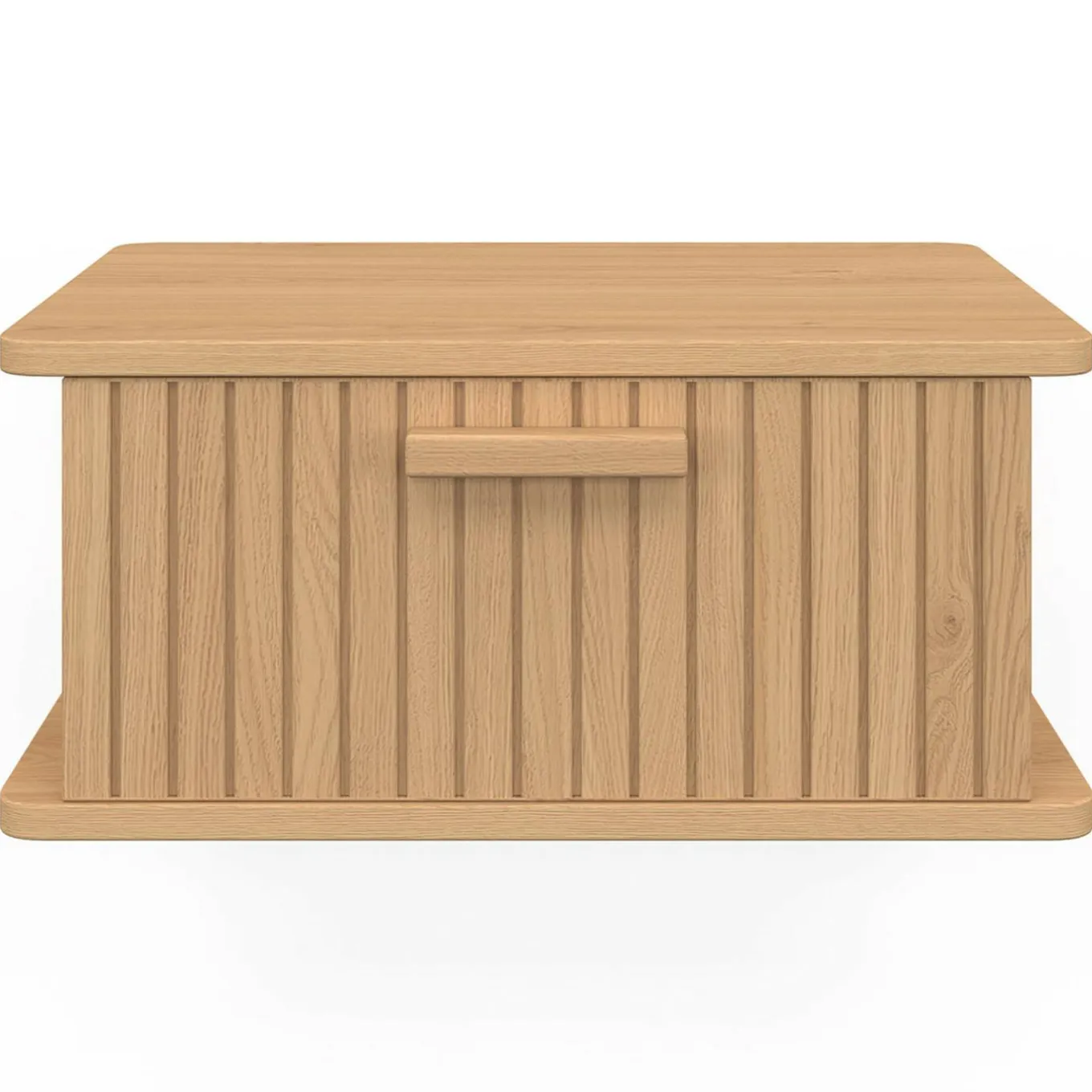 IDMarket Lot de 2 tables de chevet suspendues lattes tasseau bois 1 tiroir* Tables De Chevet|Chambre Complète Adulte