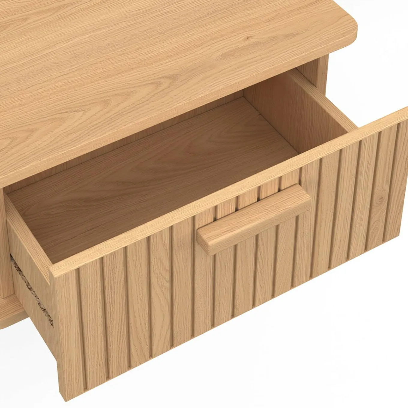 IDMarket Lot de 2 tables de chevet suspendues lattes tasseau bois 1 tiroir* Tables De Chevet|Chambre Complète Adulte