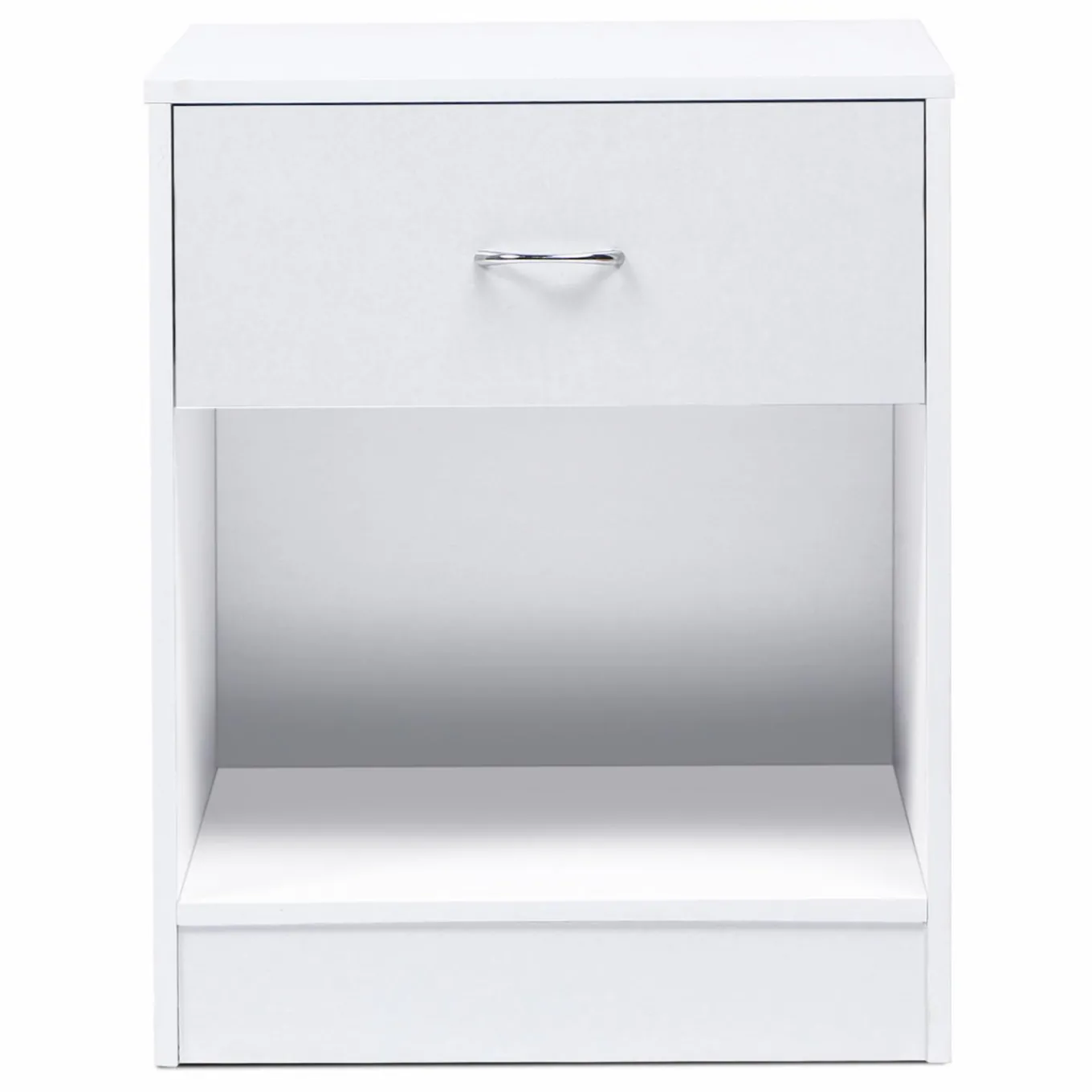 IDMarket Lot de 2 tables de chevet blanches en bois* Meubles Blancs|Collection Design