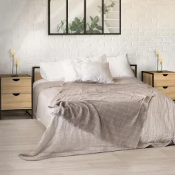 IDMarket Lot de 2 tables de chevet industrielles 2 tiroirs* Meubles Tiroirs|Meubles Bas