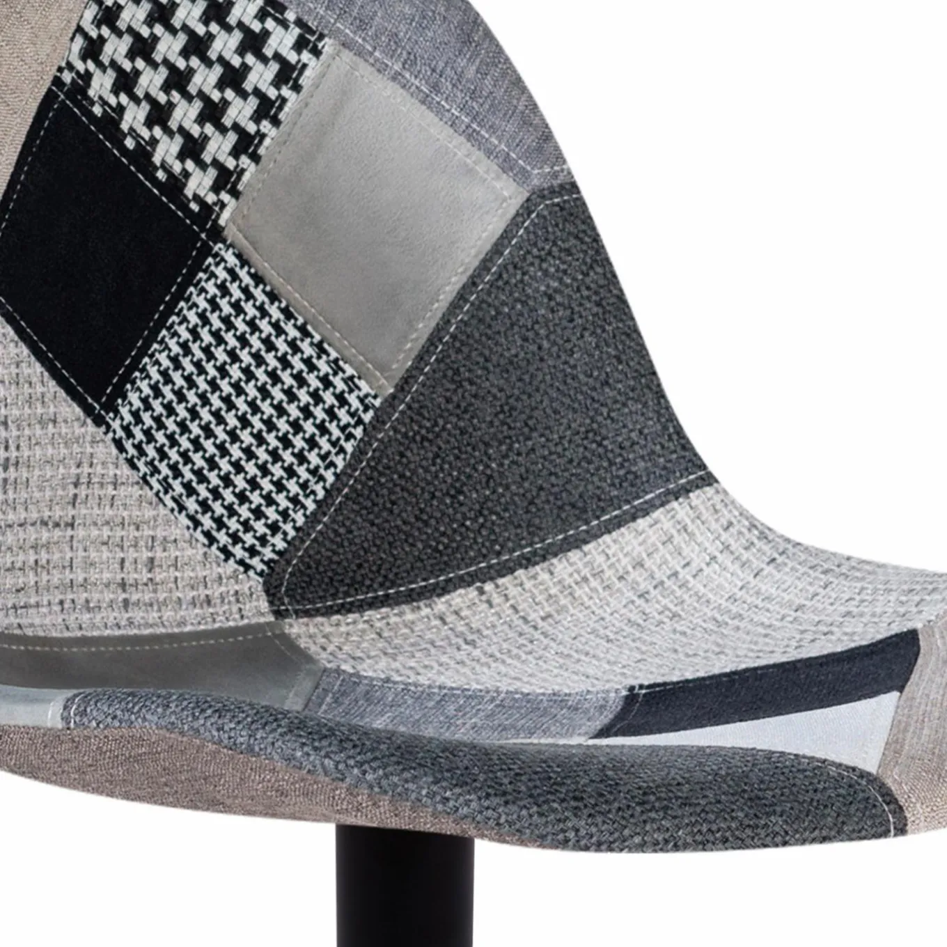 IDMarket Lot de 2 tabourets de bar noirs réglables patchworks noirs, gris et blancs* Collection Contemporaine|Tabourets De Bar