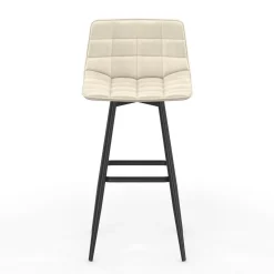 IDMarket Lot de 4 tabourets de bar beige et confortable* Tabourets De Bar|Chaises De Bar