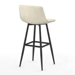 IDMarket Lot de 4 tabourets de bar beige et confortable* Tabourets De Bar|Chaises De Bar