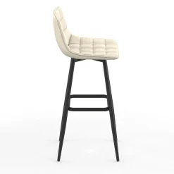 IDMarket Lot de 4 tabourets de bar beige et confortable* Tabourets De Bar|Chaises De Bar