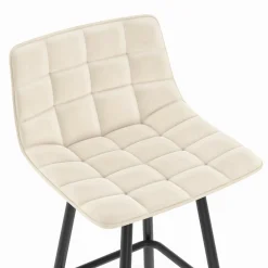 IDMarket Lot de 4 tabourets de bar beige et confortable* Tabourets De Bar|Chaises De Bar