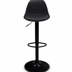IDMarket Lot de 2 tabourets de bar noir réglables* Collection Contemporaine|Tabourets De Bar