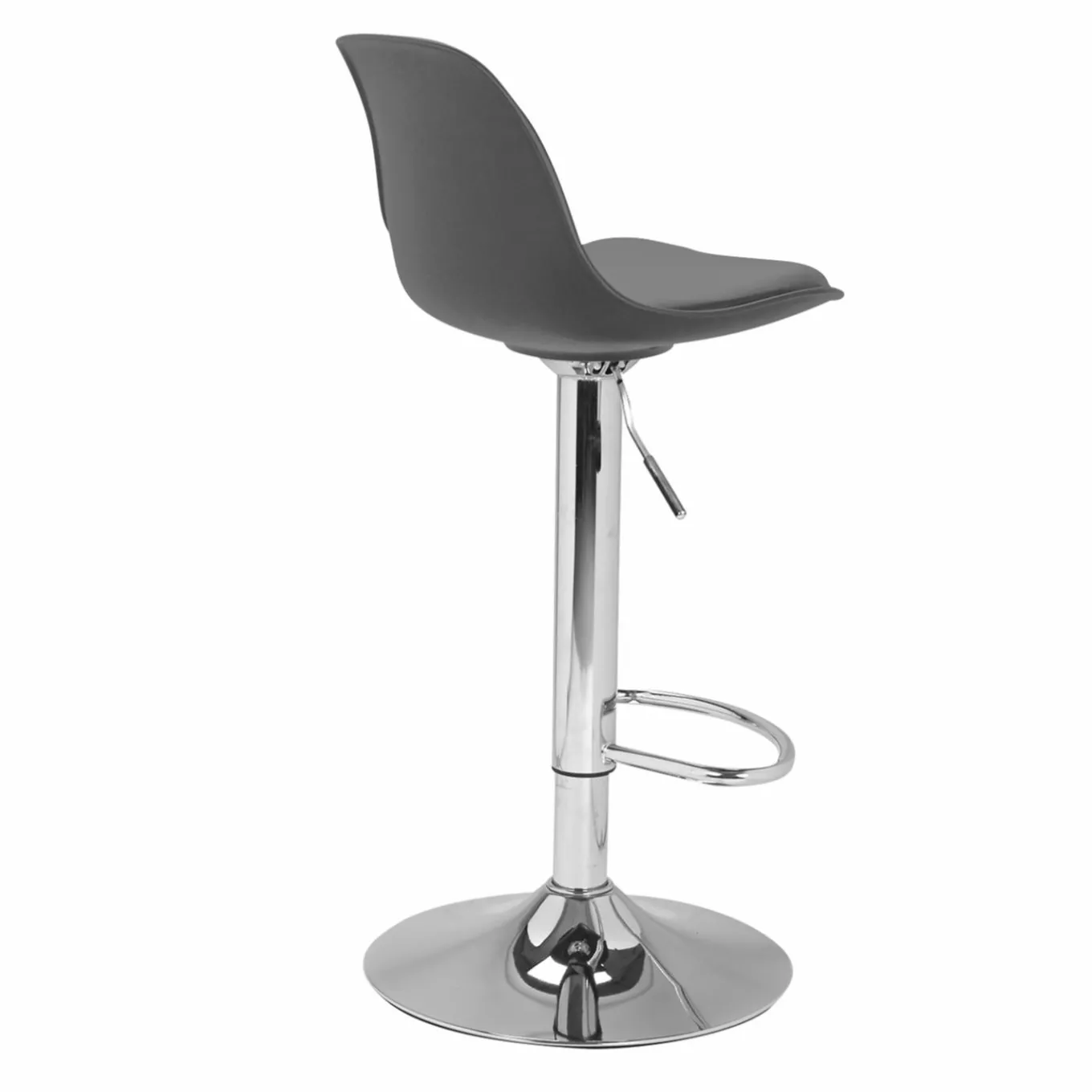 IDMarket Lot de 2 tabourets de bar Karl design gris* Collection Contemporaine|Tabourets De Bar