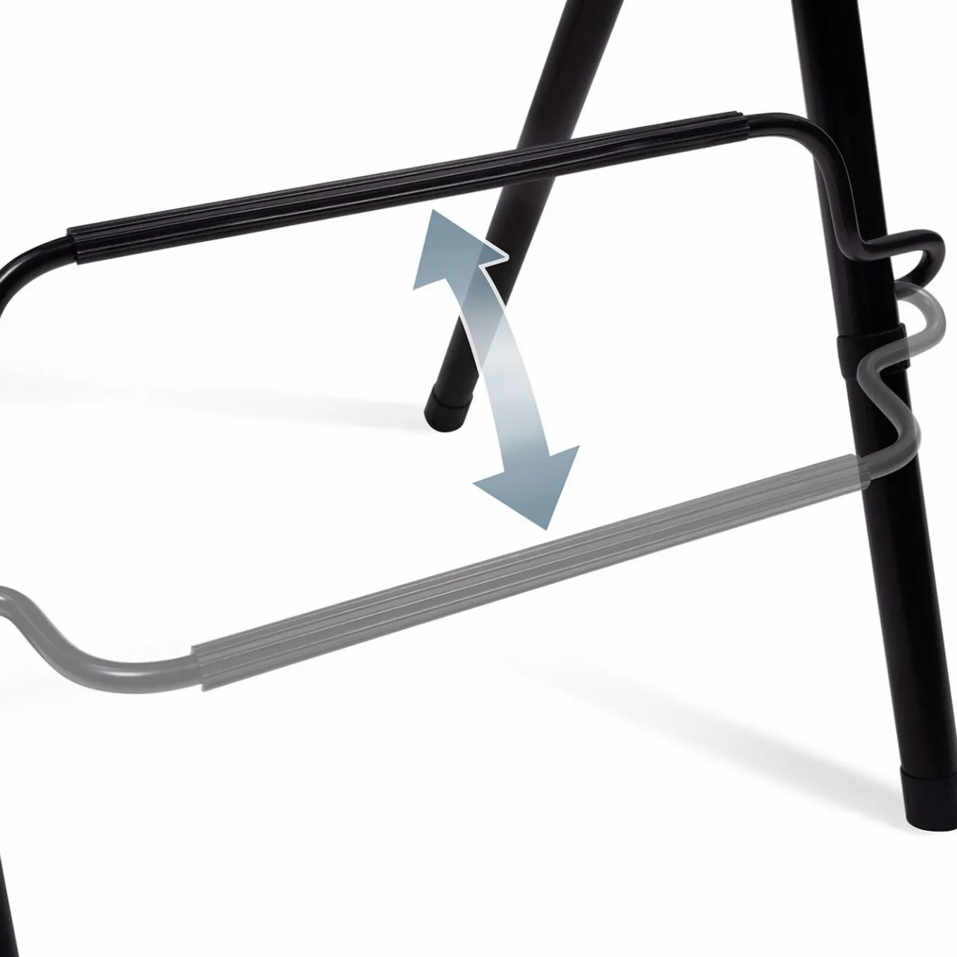 IDMarket Lot de 4 tabourets hauts pliants industriels noir et bois* Tabourets De Bar|Chaises De Bar