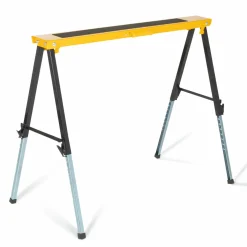 IDMarket Lot de 2 tréteaux pliables avec plateau antiglisse* Outillage Et Accessoires Bricolage|Meubles Bricolage Et Rayonnage