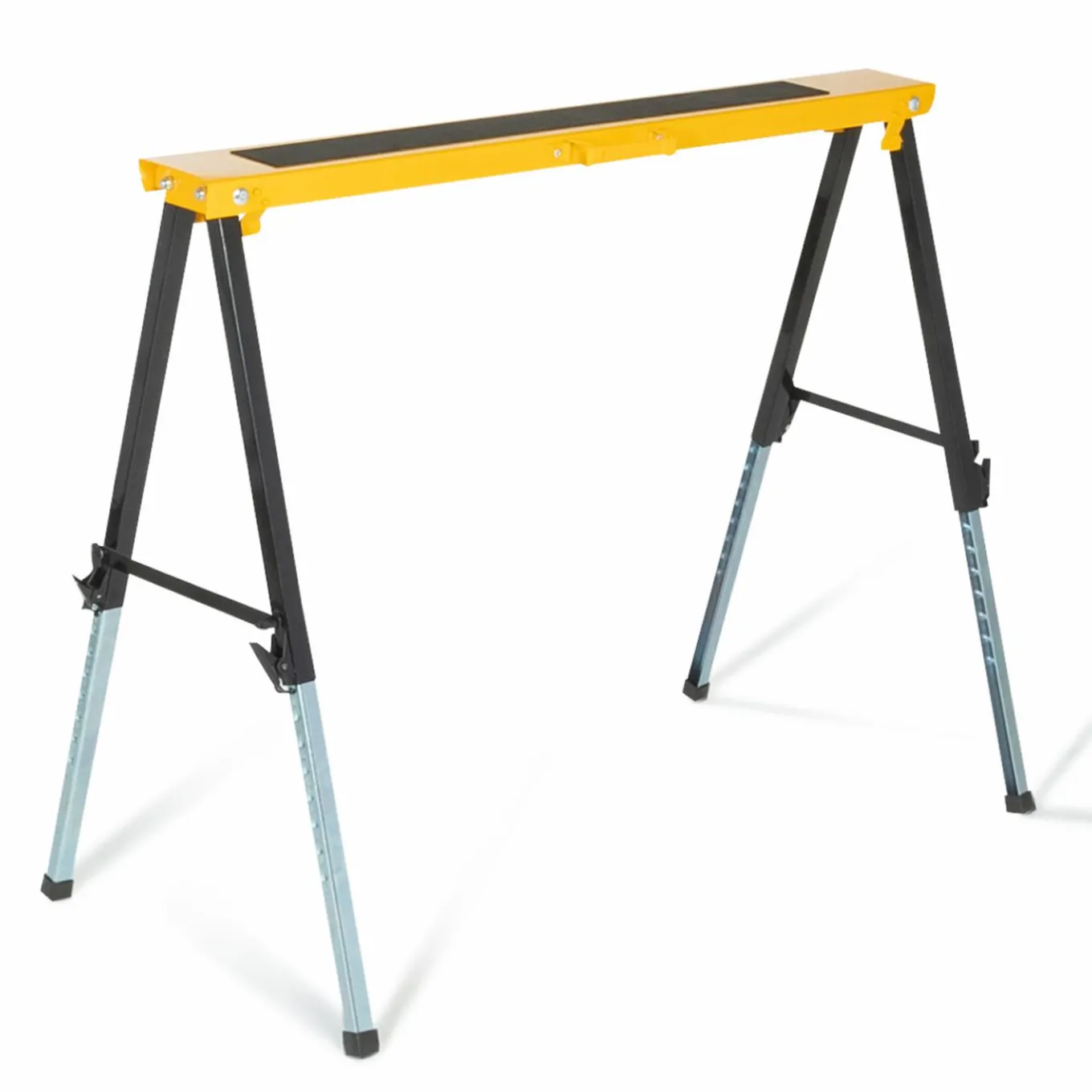 IDMarket Lot de 2 tréteaux pliables avec plateau antiglisse* Outillage Et Accessoires Bricolage|Meubles Bricolage Et Rayonnage