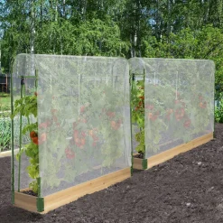 IDMarket Lot de 2 tunnels à tomates 1,20 m* Serres À Tomates Et Équipement Du Potager|Serres