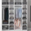 IDMarket Lot de boites de rangement organisateur de dressing gris anthracite* Rangement Et Accessoires