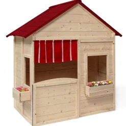 IDMarket Maisonnette pour enfants en bois pour l’extérieur avec jardinières*Enfant Jeux Enfant|Loisirs Et Jeux D'Exterieur