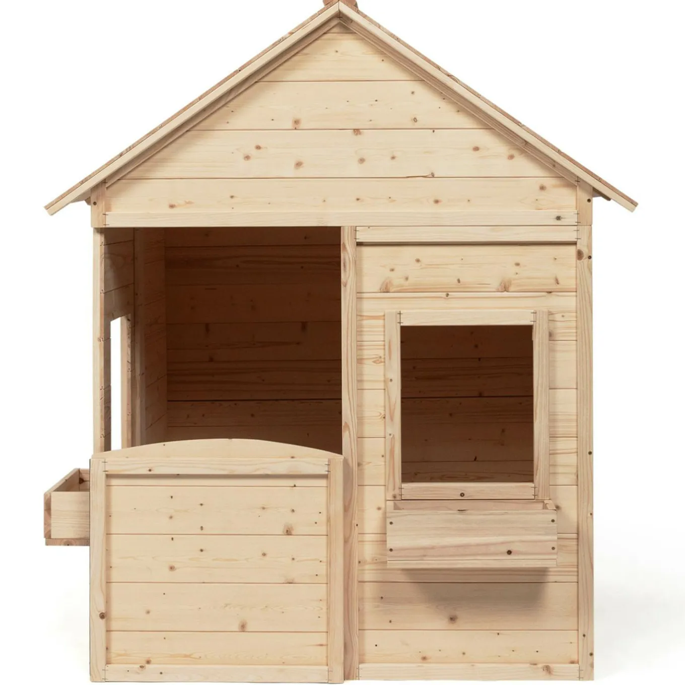IDMarket Maisonnette pour enfants en bois pour l’extérieur avec jardinières*Enfant Jeux Enfant|Loisirs Et Jeux D'Exterieur