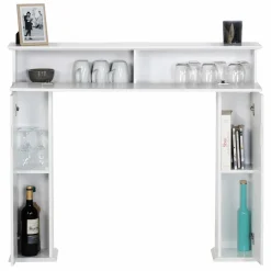 IDMarket Manteau de cheminée console décorative avec rangement* Accessoires Cheminée|Décoration Et Accessoires