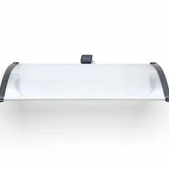 IDMarket Marquise avec led solaires 80x120 cm* Auvents Et Marquises De Porte