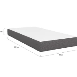 IDMarket Matelas 90x190 cm à mémoire de forme épaisseur 20 cm* Lits Avec Sommier