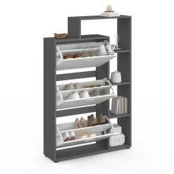 IDMarket Meuble à chaussures 3 portes avec étagère* Meubles Hauts|Petits Meubles