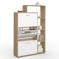 IDMarket Meuble à chaussures 3 portes avec étagère* Meubles Hauts|Petits Meubles