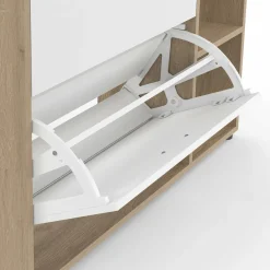 IDMarket Meuble à chaussures 2 portes avec étagère* Petits Meubles|Meubles À Chaussures