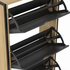 IDMarket Meuble à chaussures industriel avec 3 portes* Meubles À Chaussures|Vestiaires Et Meubles D'Entrée