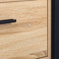 IDMarket Meuble bas bois et noir* Meubles Bas|Collection Design