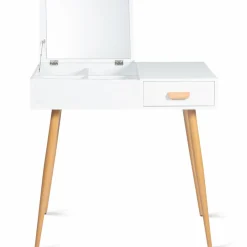 IDMarket Meuble coiffeuse blanche style scandinave* Meubles Bas|Collection Scandinave