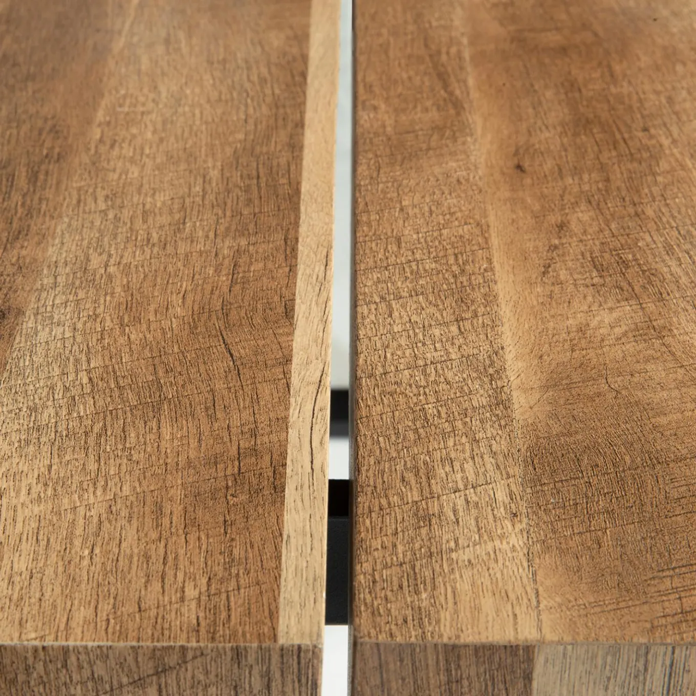 IDMarket Meuble console bois et métal noir 100 cm* Collection Agencement Magasin|Consoles