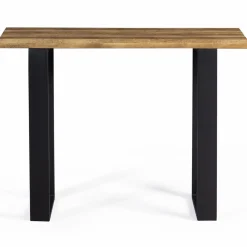 IDMarket Meuble console bois et métal noir 100 cm* Collection Agencement Magasin|Consoles
