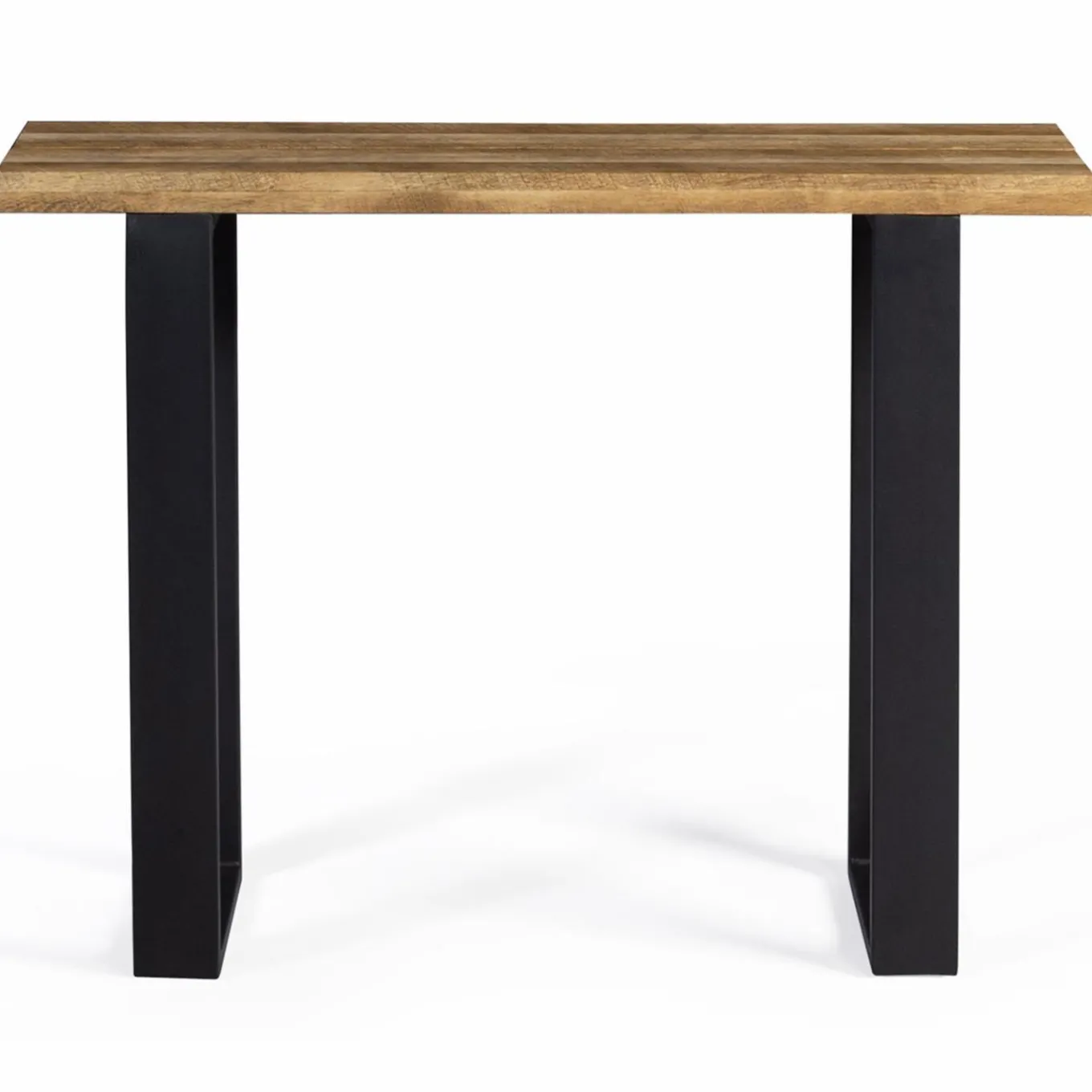 IDMarket Meuble console bois et métal noir 100 cm* Collection Agencement Magasin|Consoles