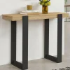IDMarket Meuble console noir et bois 100 cm* Meubles Bas|Collection Design