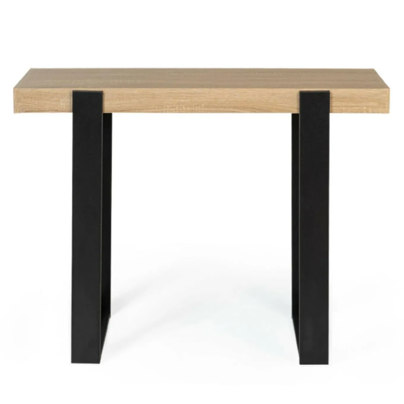 IDMarket Meuble console noir et bois 100 cm* Meubles Bas|Collection Design