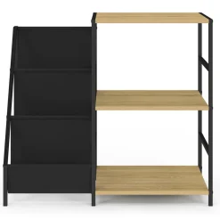 IDMarket Meuble d'appoint, rangement avec étagères, supports vinyles et platine design industriel* Meubles En Bois|Etagères