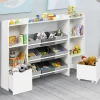 IDMarket Meuble de rangement avec étagères, bacs en tissu et cubes pour enfants*Enfant Etagères|Meubles Rangement Jouet